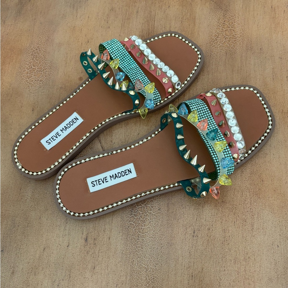 Steve Madden Women's Multicolor Slide Sandals